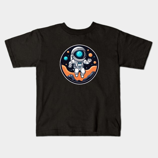 Zero-G Juggling - Astronaut Space Adventure Kids T-Shirt by Orento